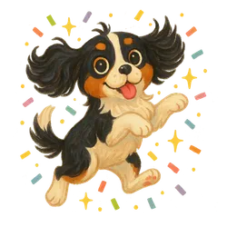 Gatsby leaping with joy