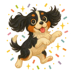 Gatsby leaping with joy